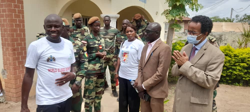 Ecomig troops donate blood to Gambian hospitals